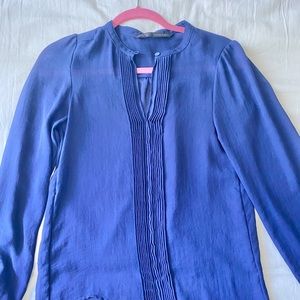 Excellent condition Zara indigo blue sheer blouse